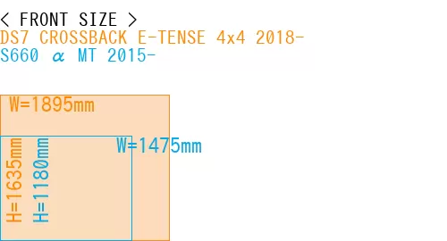#DS7 CROSSBACK E-TENSE 4x4 2018- + S660 α MT 2015-